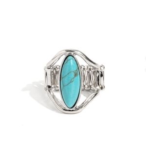 Spartan Stone Blue Ring 💍  Turquoise & Silver